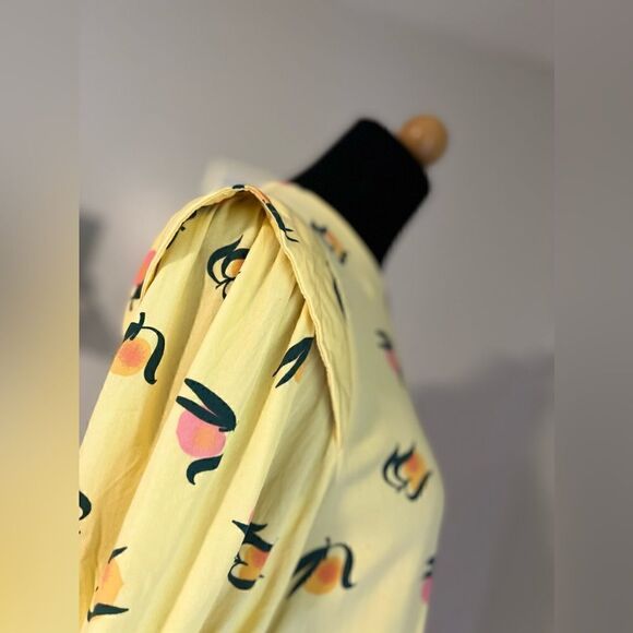 COMPANIA FANTASTICA ESTAMPADO NWT MEDIUM JUST PEACHY PINK AND ORANGE DRESS - Picture 10 of 15